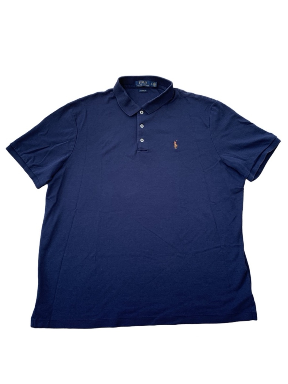 Polo Ralph Lauren Men’s Size Extra Large XL Navy Jersey Polo Shirt Classic Fit